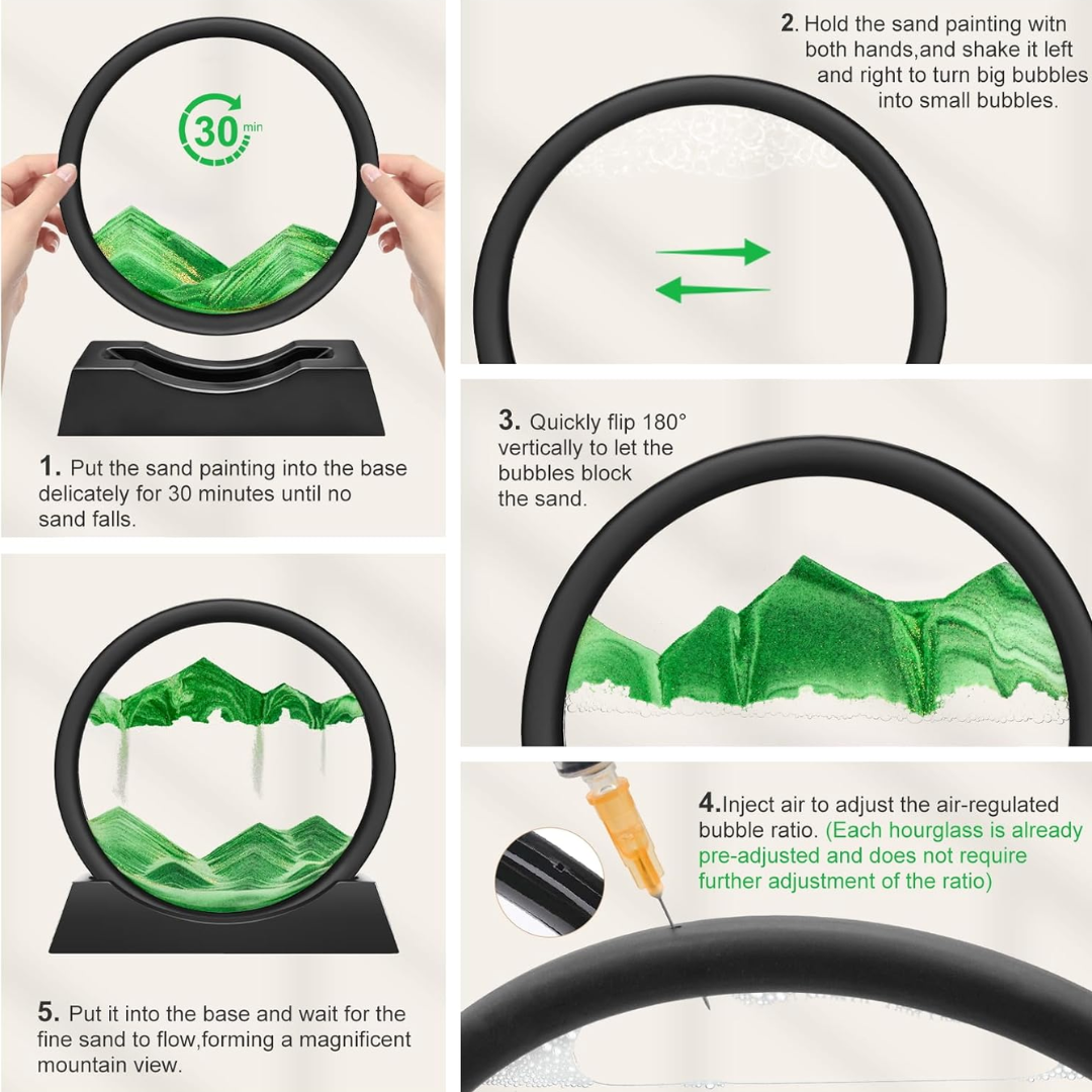 SANDSOUL | Reloj de Arena ANTIESTRES 3D